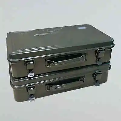 TOYO Steel Tool Box Trunk Shape T-360 Moss Green Set Of 2 Made In Japan New • $120