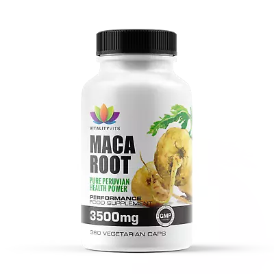 £19.99 • Buy Maca Root 3500mg Energy, Stamina, Sexual Health, Libido, Lepidium Meyenii, Vegan