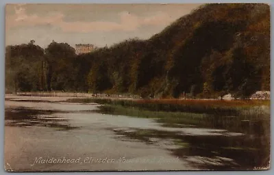 Cliveden House & Reach Maidenhead Berkshire England Postcard Postmark 1917 • £5