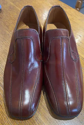 £39.99 • Buy Ely English Shoes By Sanders Size 7 1/2 Brown, Slip On Leather Slip On , Vintage