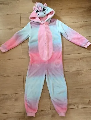 Kids 9-10 Years Warm Unicorn  Animal Cosplay Costume 0nesie Pajamas Sleepwear • £9