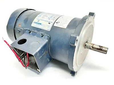 Leeson C42D17FK4C DC Permanent Magnet Motor 1750 RPM 90V 3.5A 1/3 HP • $237.49