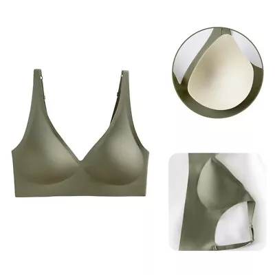 Women Bra Quick Dry Adjustable Back High Elasticity U-shaped Lady Bra Soft • £7.79