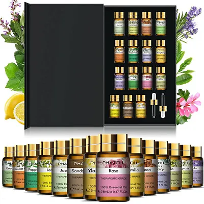 15Pcs Essential Oil Set Aromatherapy Gift Kit 100% Pure Oils For Humidifier 5ml • £13.99