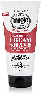 Men's Magic Razorless Shaving Cream Extra Strength 6 Oz Hair Removal • $6.99