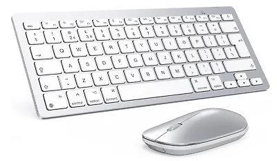 Slim Bluetooth Wireless Keyboard And Mouse Set For Laptop Tablet Mac IPad • £15