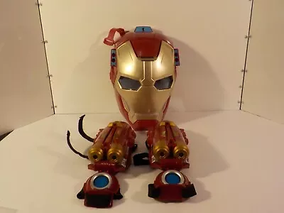 A405 Marvel Iron Man Mask IRON MAN Tri-Power Repulsor Lot (No Missles) • $18.99