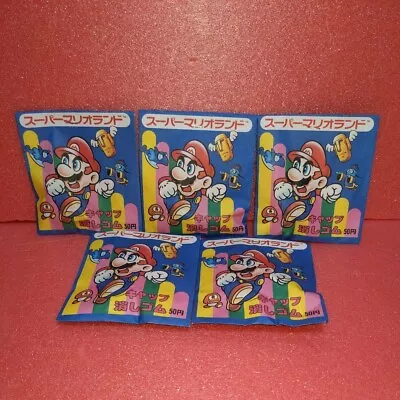 Super Mario LAND FAMICOM NINTENDO Vintage Keshi Cap Figure Lot Of 5 1989 Rare • $109.80