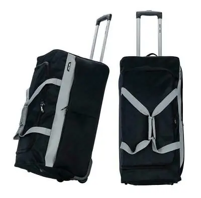 £44.95 • Buy XXXL Extra Large Travel Luggage Wheeled Trolley Holdall Suitcase Duffel Bag Fold
