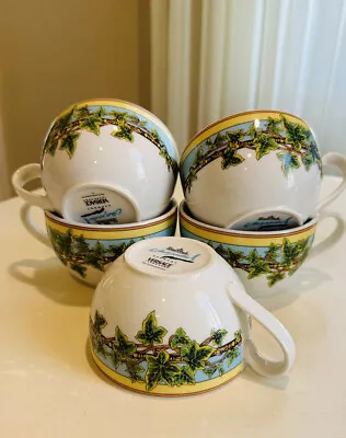 Rosenthal Versace Mugs Ivy Leaves Passion Set Of 5 Cups In Perfect Conditions • $179