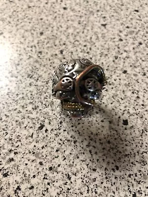 Steampunk Skull Biker Goggles Gears Copper/Stainless Men's Ring • $25