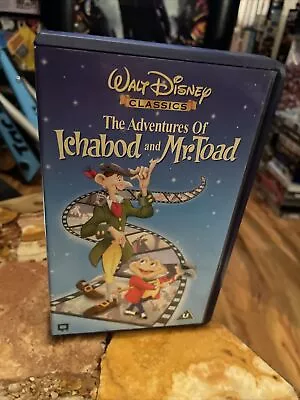 The Adventures Of Ichabod And Mr Toad Vhs Walt Disney Video • £9