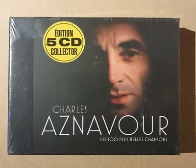 Charles Aznavour - Les 100 Plus Belles Chansons (Wrasse Records) CD Box Set • £12