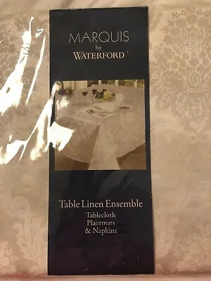 Marquis Waterford Tablecloth Rectangle 60 X 84 NEW White Ivory (see Description) • $49.99