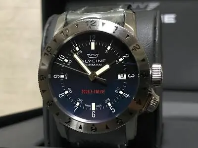 Glycine Airman Double Twelve Automatic Men's Wristwatch 20 Atm New Unused • $863.59