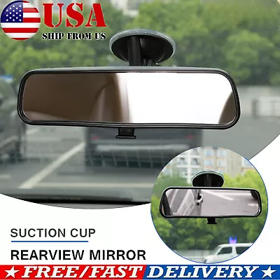 Adjustable Rear View Mirror Interior Replacement Universal Wide Safety 21X5cm • $14.99