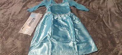 Elsa Dress Elsa Princess Costume With Fairy Wand And Crown Tiara  • £10