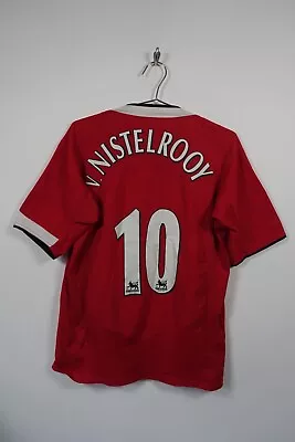 Vintage Manchester United 2005/2006 Home Football Shirt #10 Van Nistelrooy Men M • $166.46