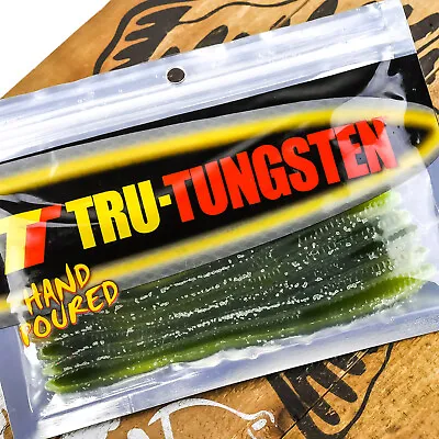 $8.98 • Buy TRU TUNGSTEN Stinger Unweighted Finesse Soft Plastic Worm 6.5  10ct - 7-UP