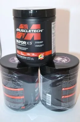 Muscletech Vapor X5 Pre-Workout 9.6 Oz 30 Miami Spring Break Energy 3 Pack Lot • $75