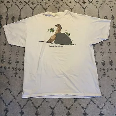 Vintage 1990s The Lion King Timon Tastes Like Chicken Disney T-Shirt - 2XL • $199.99