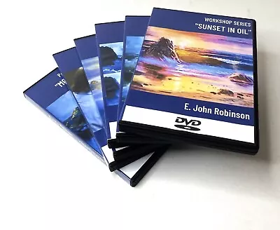 E. John Robinson Painting The Sea In Oils Vol 1-5 Plus Bonus Video Workshop DVDs • $80