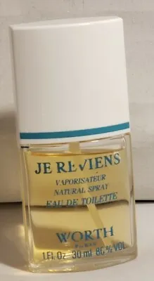 Vintage Je Reviens Worth Eau De Toilette Natural Spray 80 % 1 Oz READ • $19.99