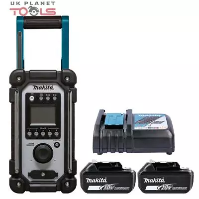 Makita DMR116 18V Li-Ion LXT Jobsite Radio With 2 X 6Ah Batteries & Charger • £301.71