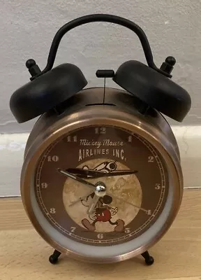 Disney Mickey Mouse Airlines Inc. Vintage Alarm Clock. Collectable Item.  • £90