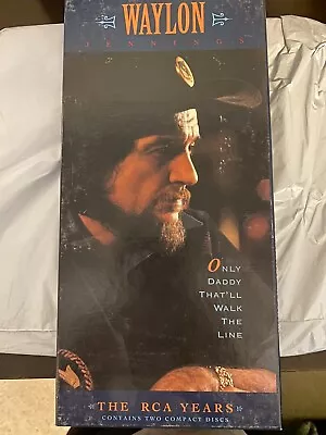 Waylon Jennings Only Daddy That’ll Walk The Line RCA Years 2 CD Set W/Booklet • $6