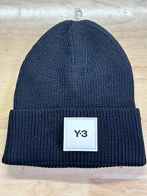 Adidas Y-3 Classic Ribbed Black Beanie One Size Fits All • $79.99