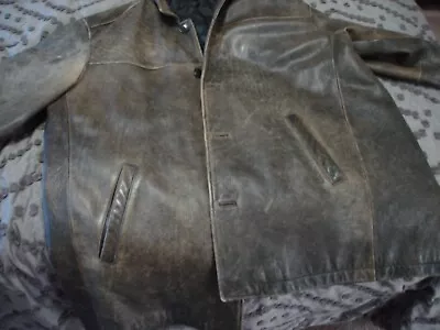 Eddie Bauer Men’s Leather Jacket 2XLT  • $39.99