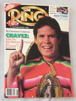 $10 • Buy Julio Cesar Chavez - August 1990 The RING Boxing Magazine - Ex