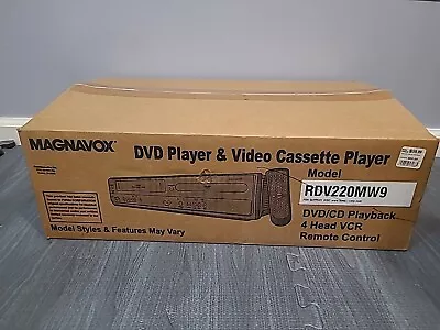 NEW MAGNAVOX DVD VCR Recorder Combo Player VHS DV220MW9 Open Box *read* • $229.99