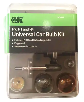 Autocare - Universal Car H1 H4 & H7 Bulbs Headlamp Stop Side & Tail Bulb Kit • £4.39