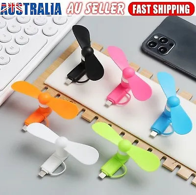 $8.99 • Buy Mini USB Fan Cooling Wind Portable Flexible Detachable For Mobile Tablet Laptop