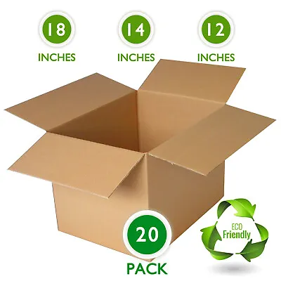 Medium Moving Boxes 18x14x12 Pack Of 20 Boxes • $57