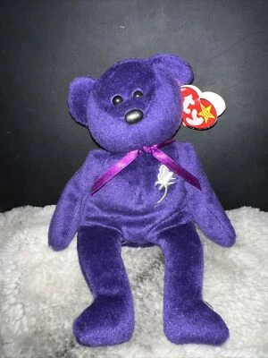 £600 • Buy  TY Princess (Princess Diana) Bear 1st Edition1997 Beanie Baby PVC No Space Indo