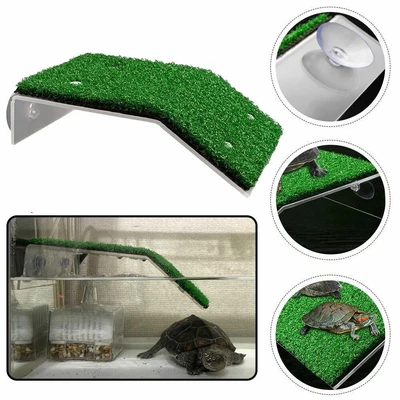 $12.62 • Buy Floating Island Moss Habitat Decor Turtle Basking Platform Aquarium Accessories
