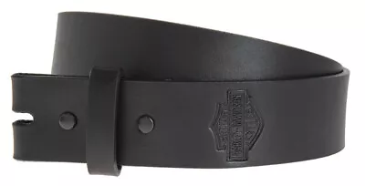 Harley-Davidson Men's Plain & Simple Bar & Shield Belt Strap HDMST10991-BLK • $29.95