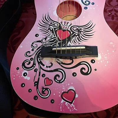 $22.50 • Buy First Act FG3710 Acoustic Guitar 6 String Pink