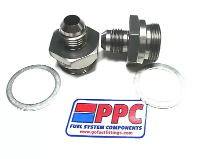 $20.99 • Buy 06 AN Holley Short Carb Inlet Fittings  06 AN - 7/8-20 Show Polished Titanium  