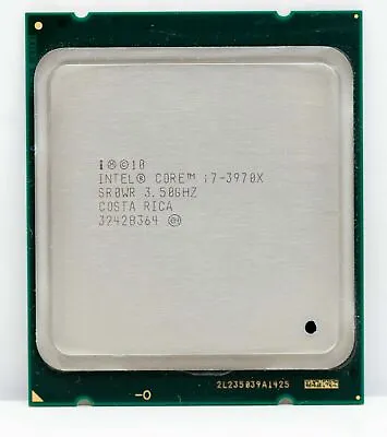 Intel Core I7-3970X 3.5GHz 15 MB 6-Core 150W SR0WR LGA2011 CPU Processor • $135.75