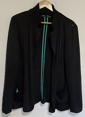 DOTTI Women’s Black Jacket/cardigan Pocket Long Sleeve Collared Size 12 • $22.46