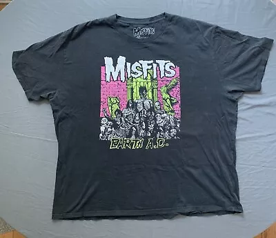 Misfits Earth A.D. Black T-Shirt Adult Size XX-Large Atom Age Industries 2019 • $34