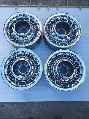 Wire Wheels 15x6 Chevy-Ford-Mopar 52 Spoke 1990 Set • $1495