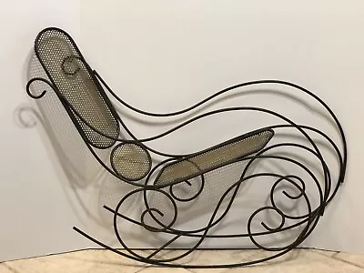 Signed 1986 Curtis C Jere Post Modern Wall Art Sculpture Bentwood Rocking Chair • $300