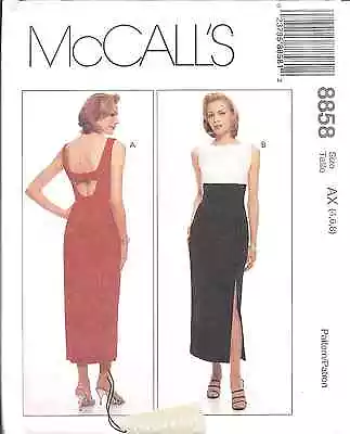 8858 UNCUT Vintage McCalls SEWING Pattern Fitted Lined Dress SEWING FF Jones NY • $4.89