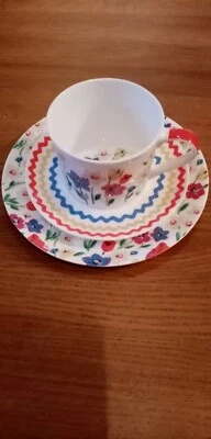 £18.50 • Buy Cath Kidston Tea Set For One Cake Plate Cup And Saucer Fine Bone China