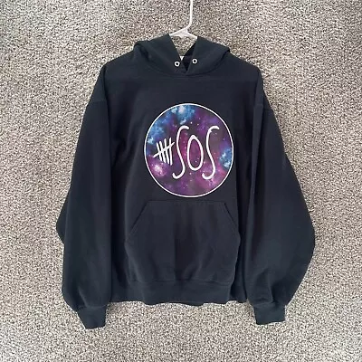 5 Seconds Of Summer Hoodie Sweatshirt Adult Large Black Pullover Concert Band • $20